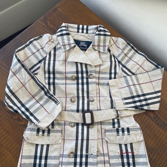 Kid Coat trench hood 12/18 months Burberry beige - Picture 2 of 6